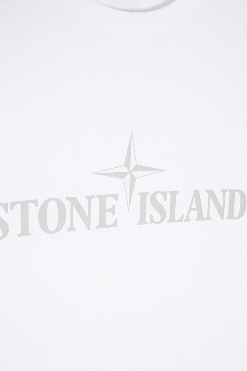 фото Хлопковая футболка stone island