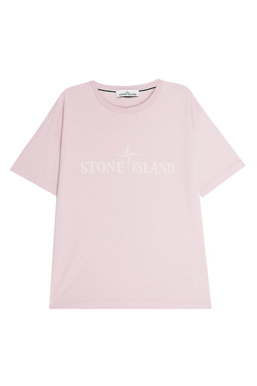 фото Хлопковая футболка stone island