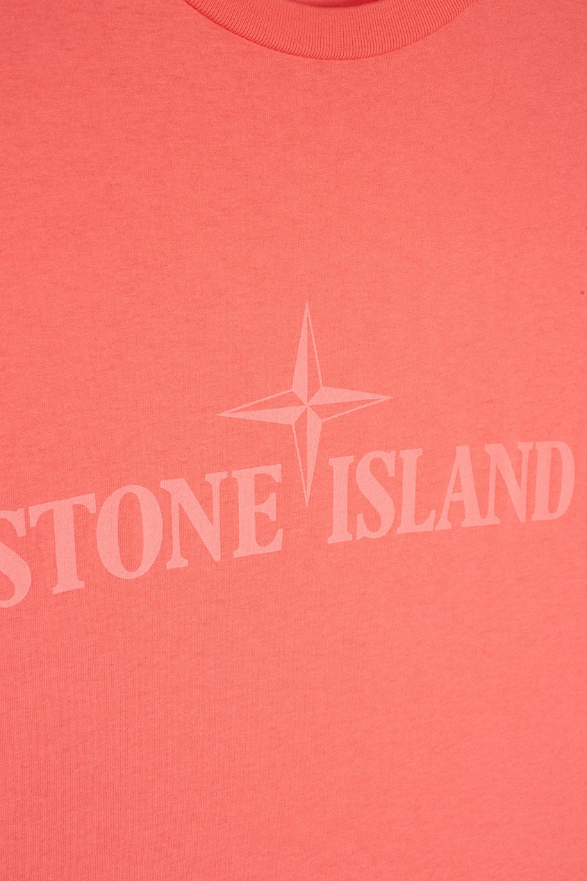 фото Хлопковая футболка Stone island