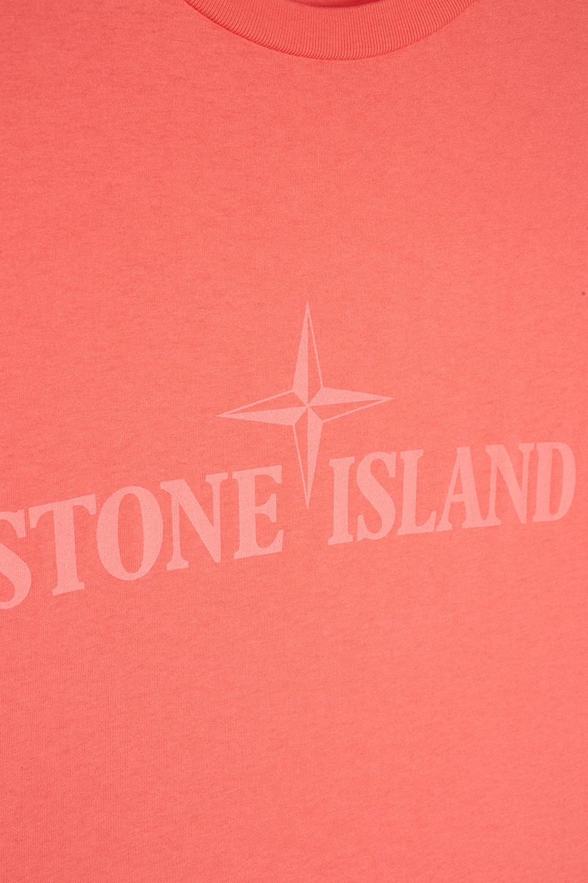 фото Хлопковая футболка stone island