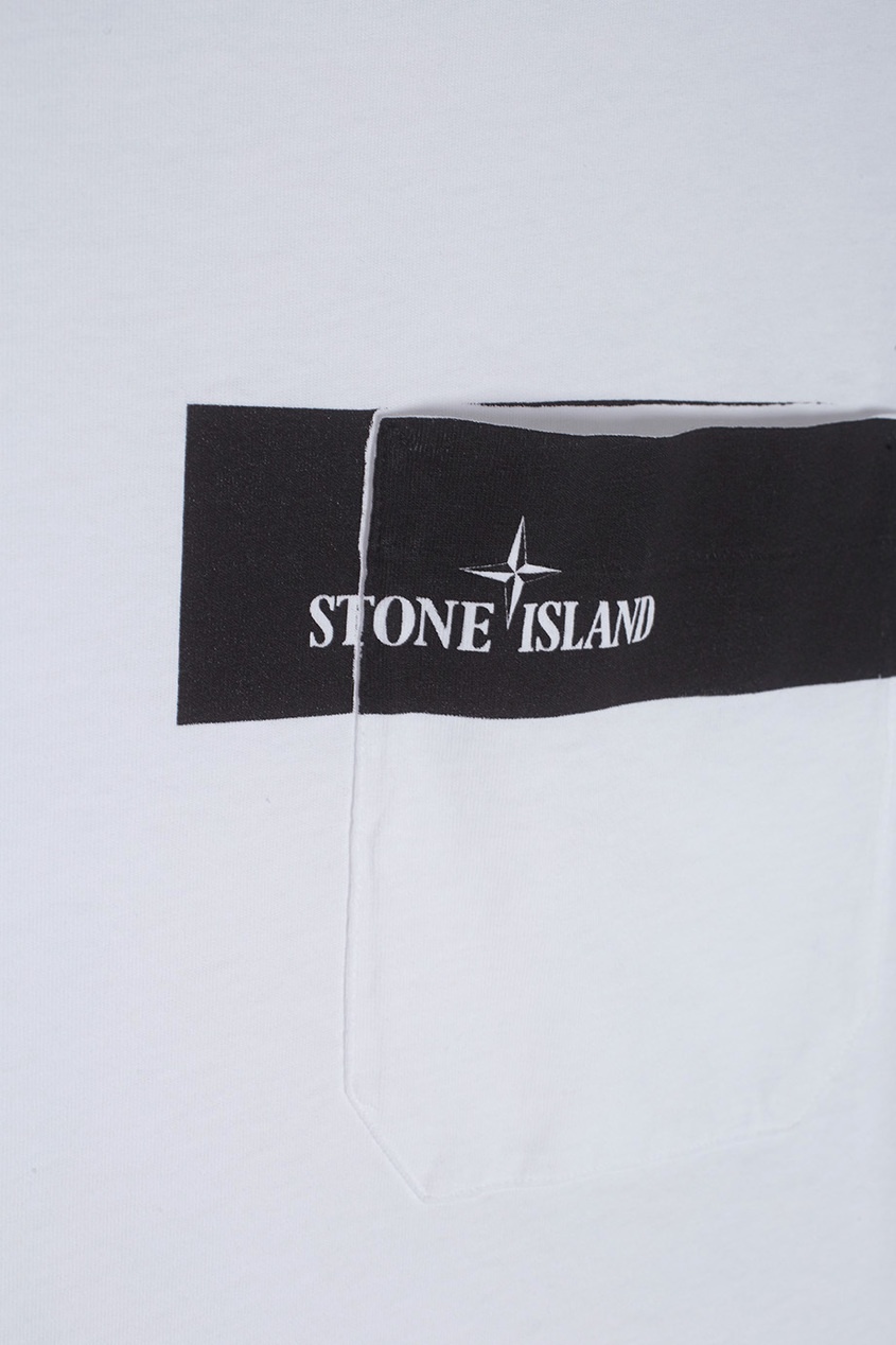 фото Хлопковая футболка stone island