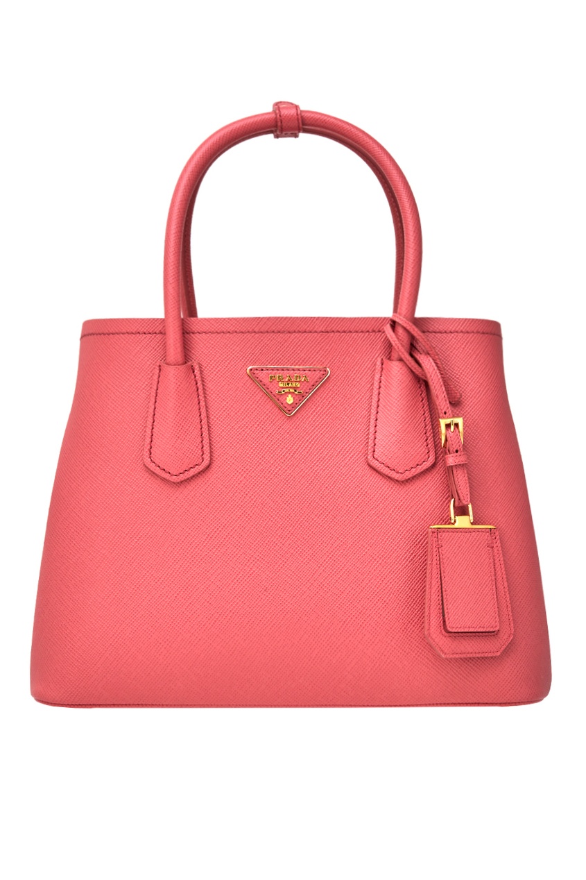 

Кожаная сумка Double Bag, Розовый