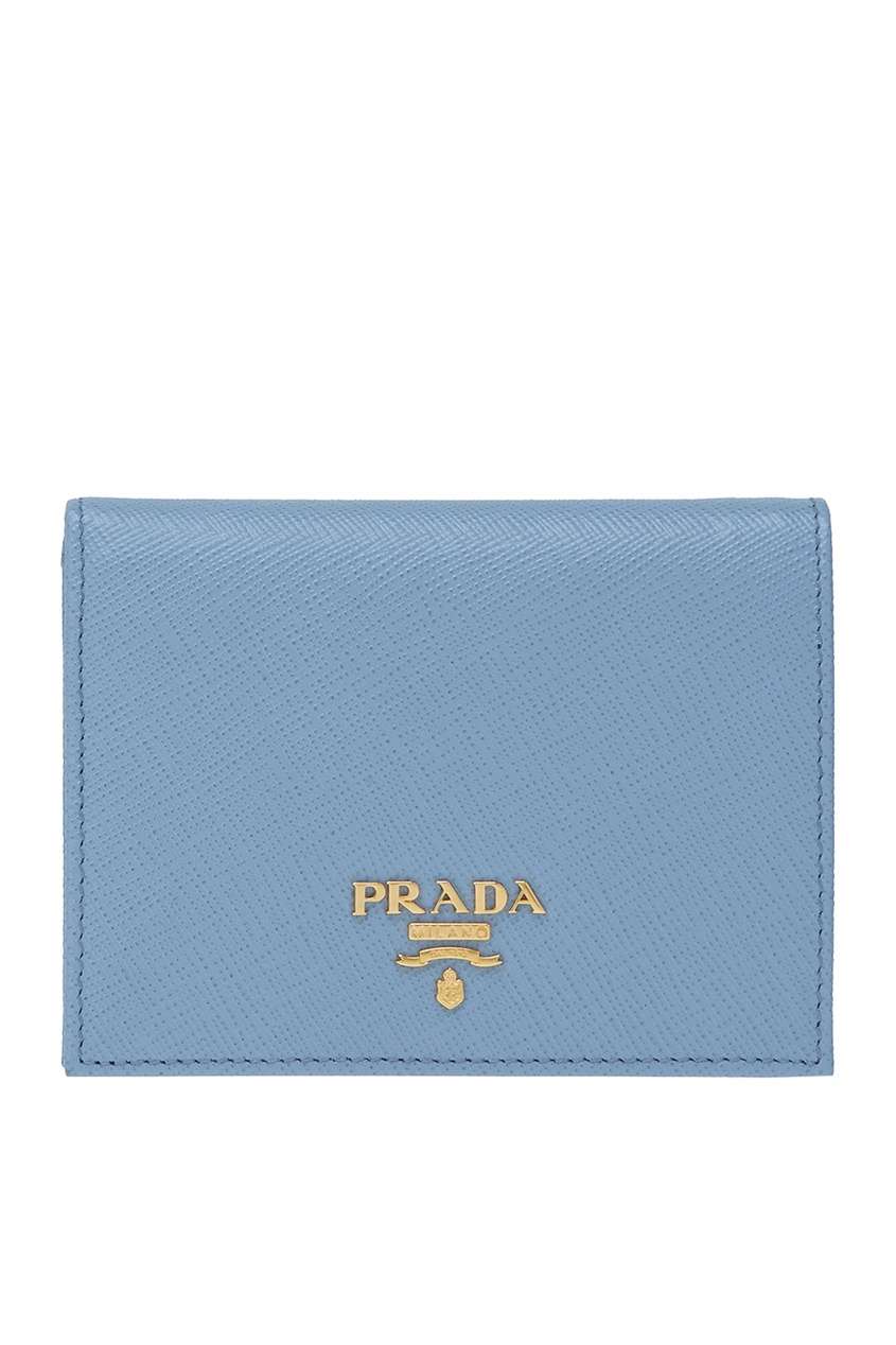 фото Кожаный кошелек prada