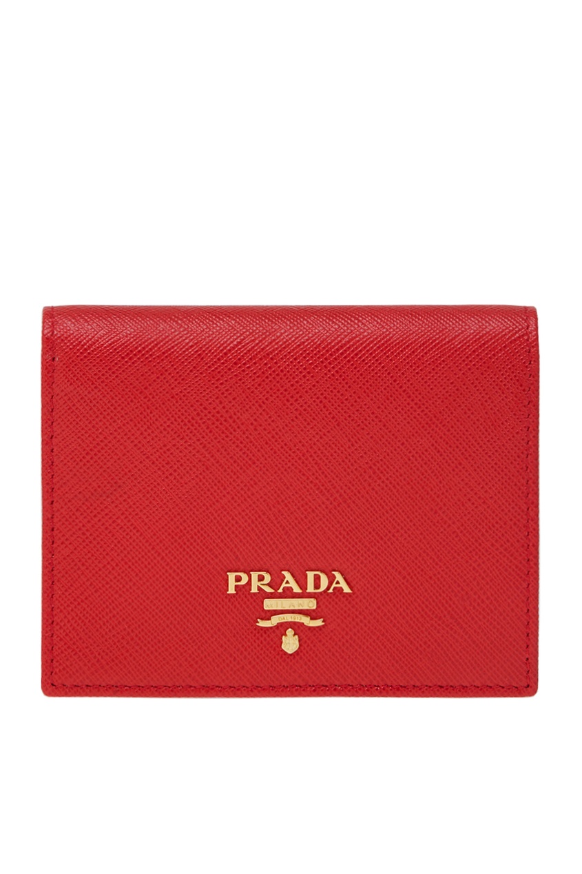 фото Кожаный кошелек prada