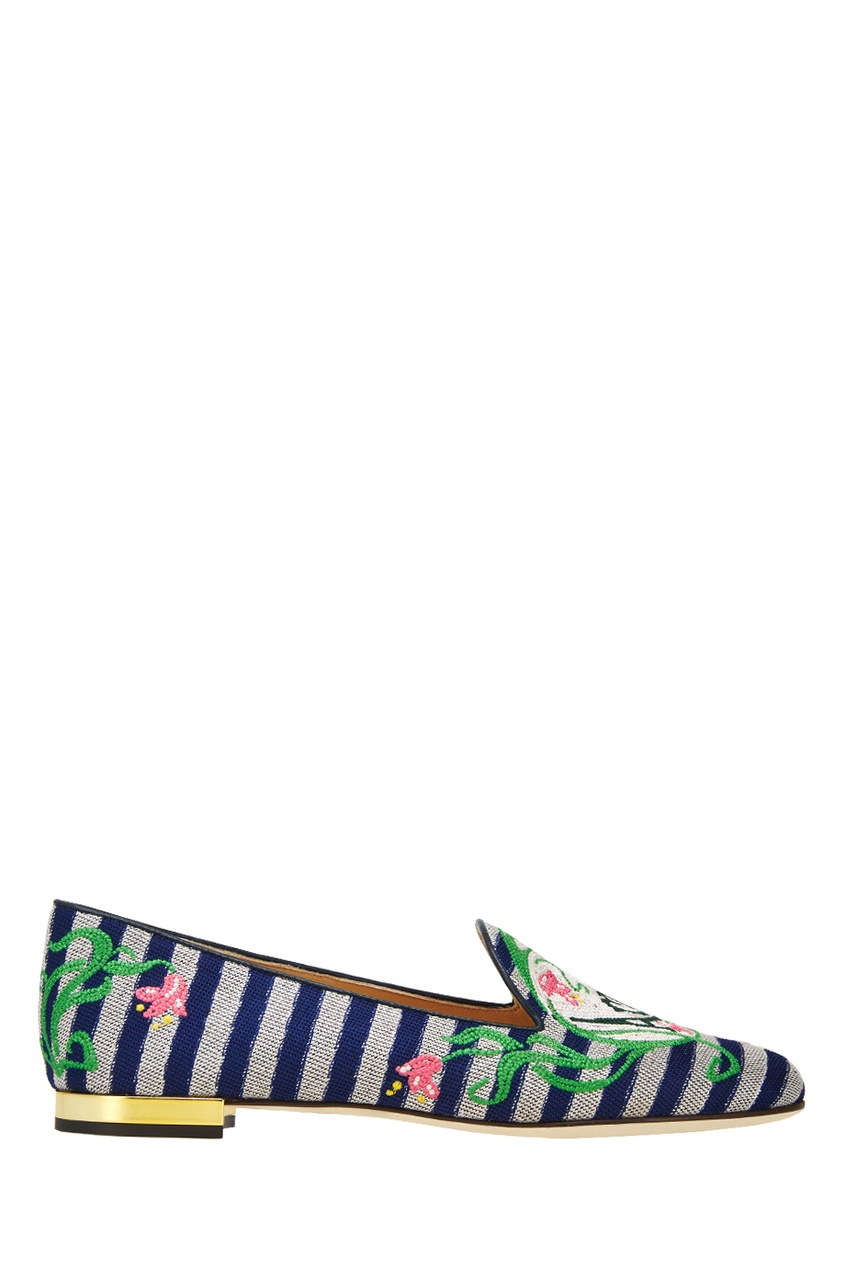 

Слиперы с вышивкой Amour, Multicolor