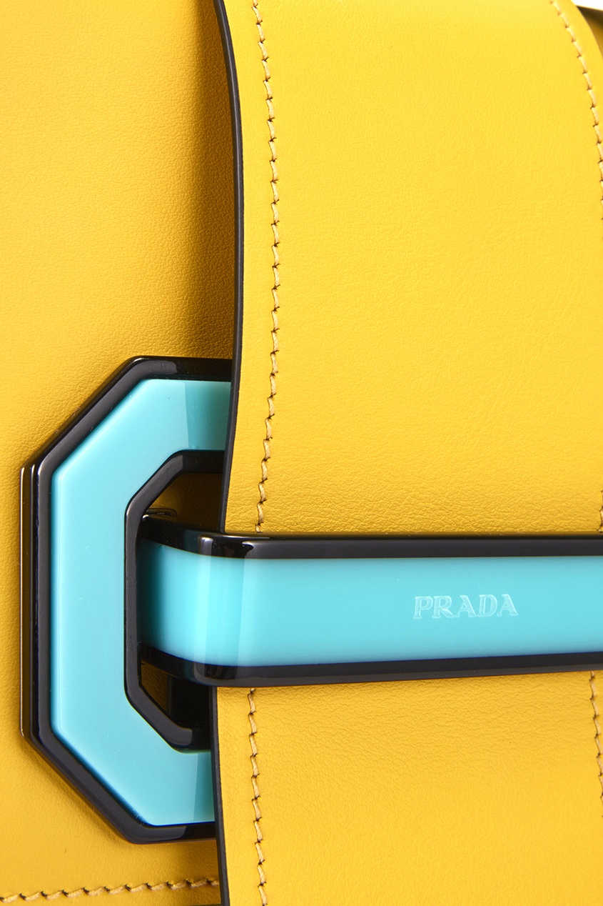 фото Кожаная сумка plex ribbon prada