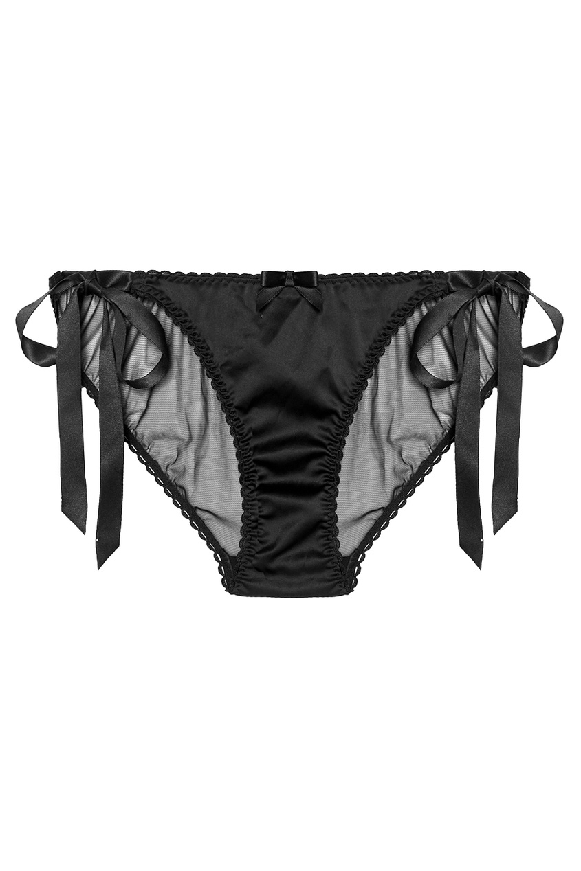 фото Трусики Tie-side AP Plain черные Agent provocateur