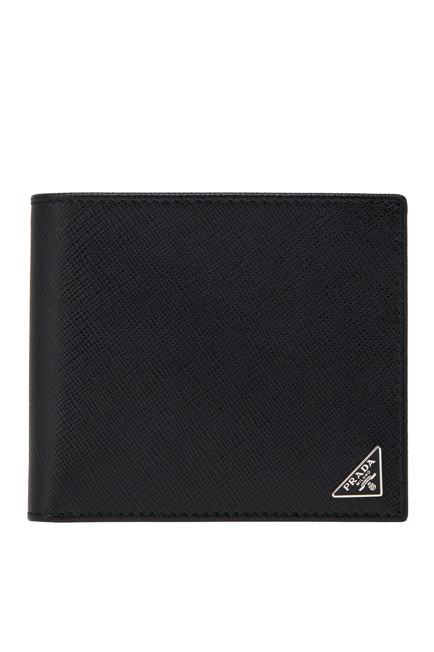 Компактный кожаный кошелек от Prada