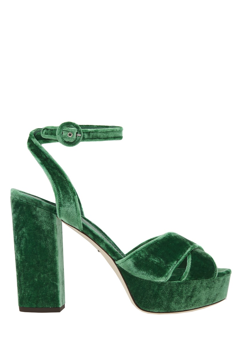 Босоножки из бархата