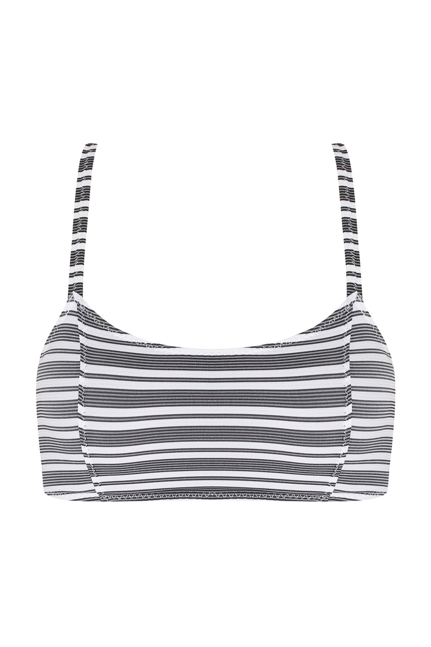 фото Кроп-топ bws zip stripe bralette lisa marie fernandez