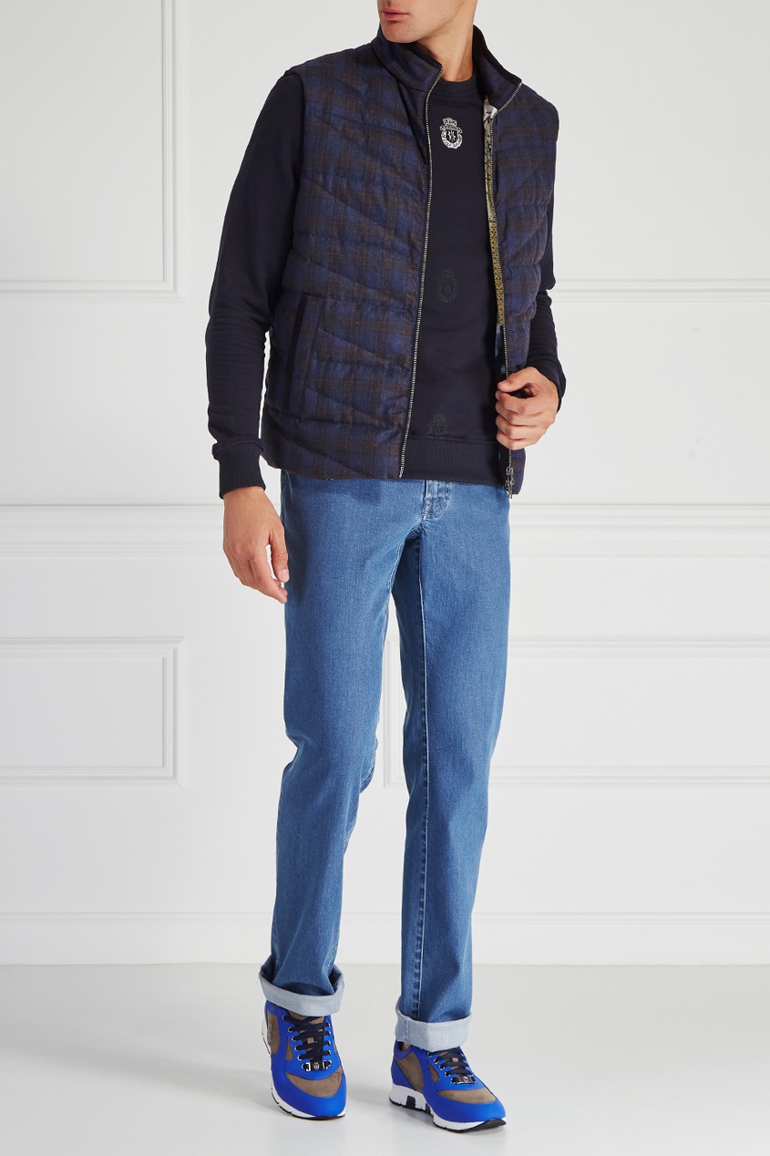 Кожаные кроссовки