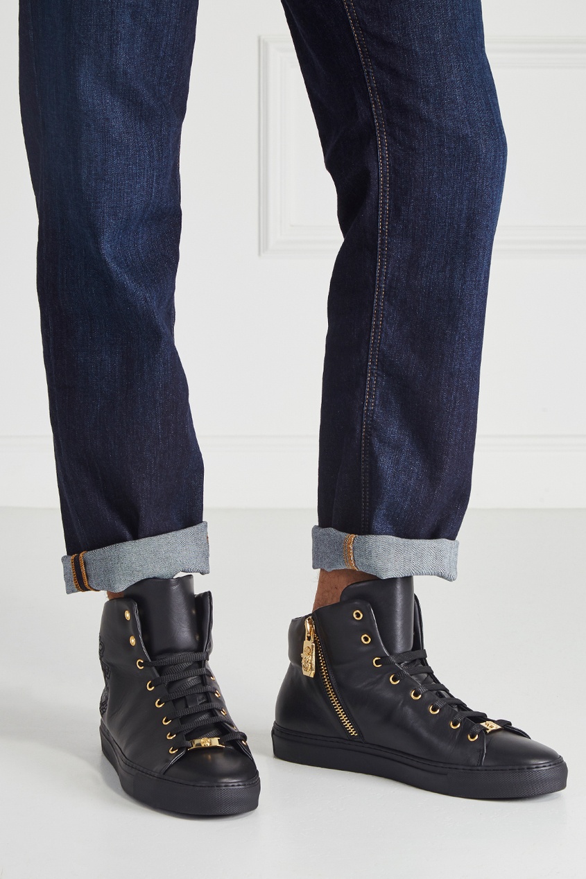 Кожаные кеды