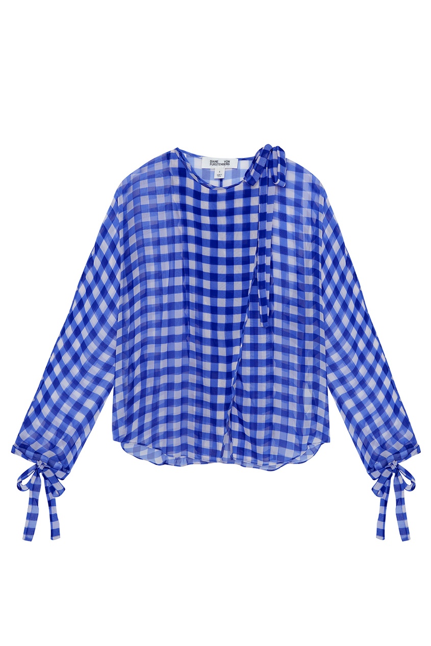 фото Шелковая блузка diane von furstenberg