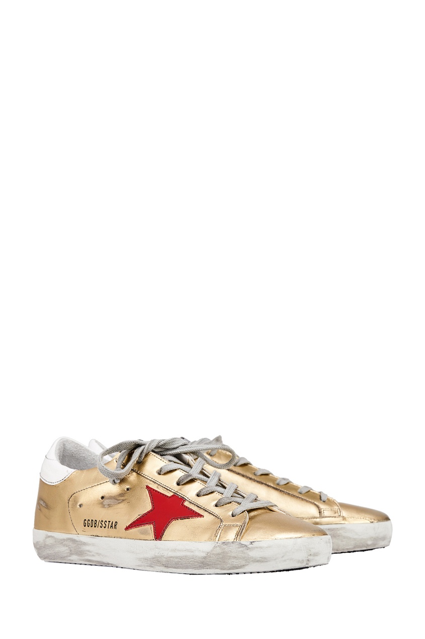 фото Кожаные кеды superstar golden goose deluxe brand