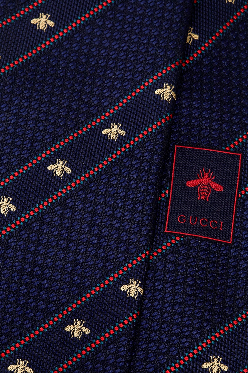фото Шелковый галстук Gucci man