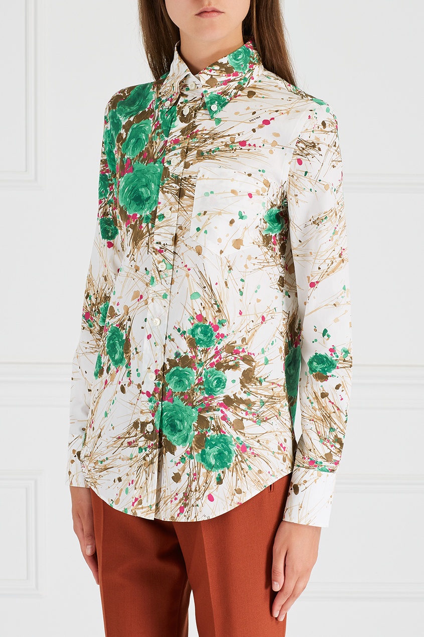 

Хлопковая блузка, Multicolor, Хлопковая блузка