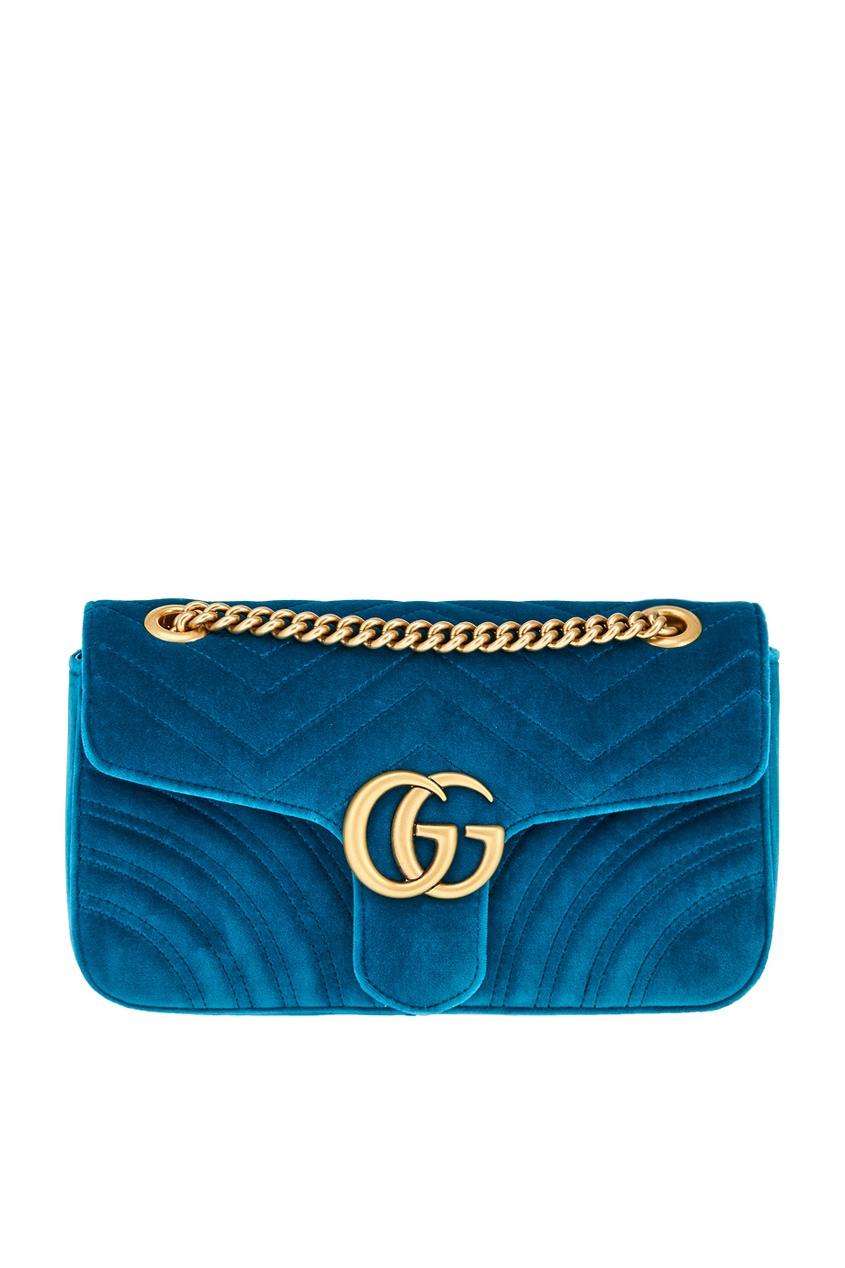 фото Бархатная сумка GG Marmont Gucci