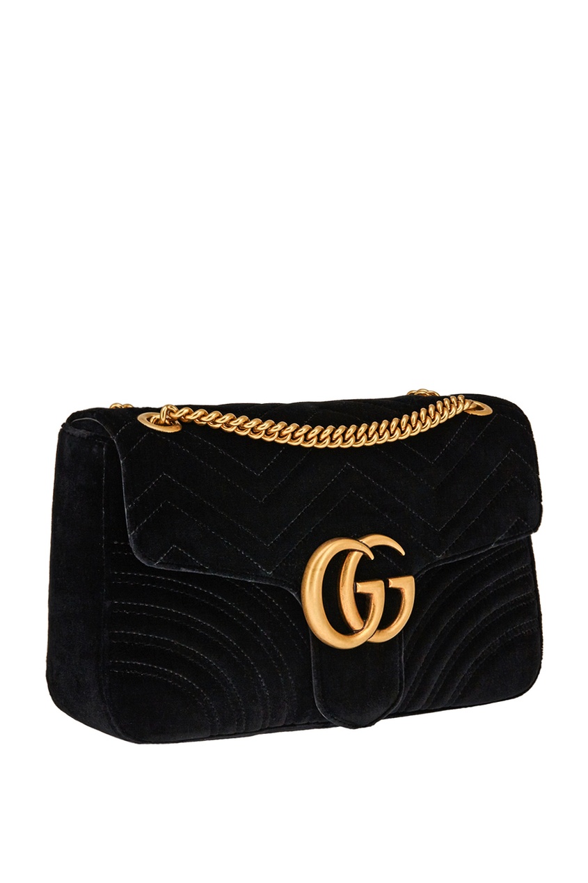 фото Бархатная сумка GG Marmont Gucci