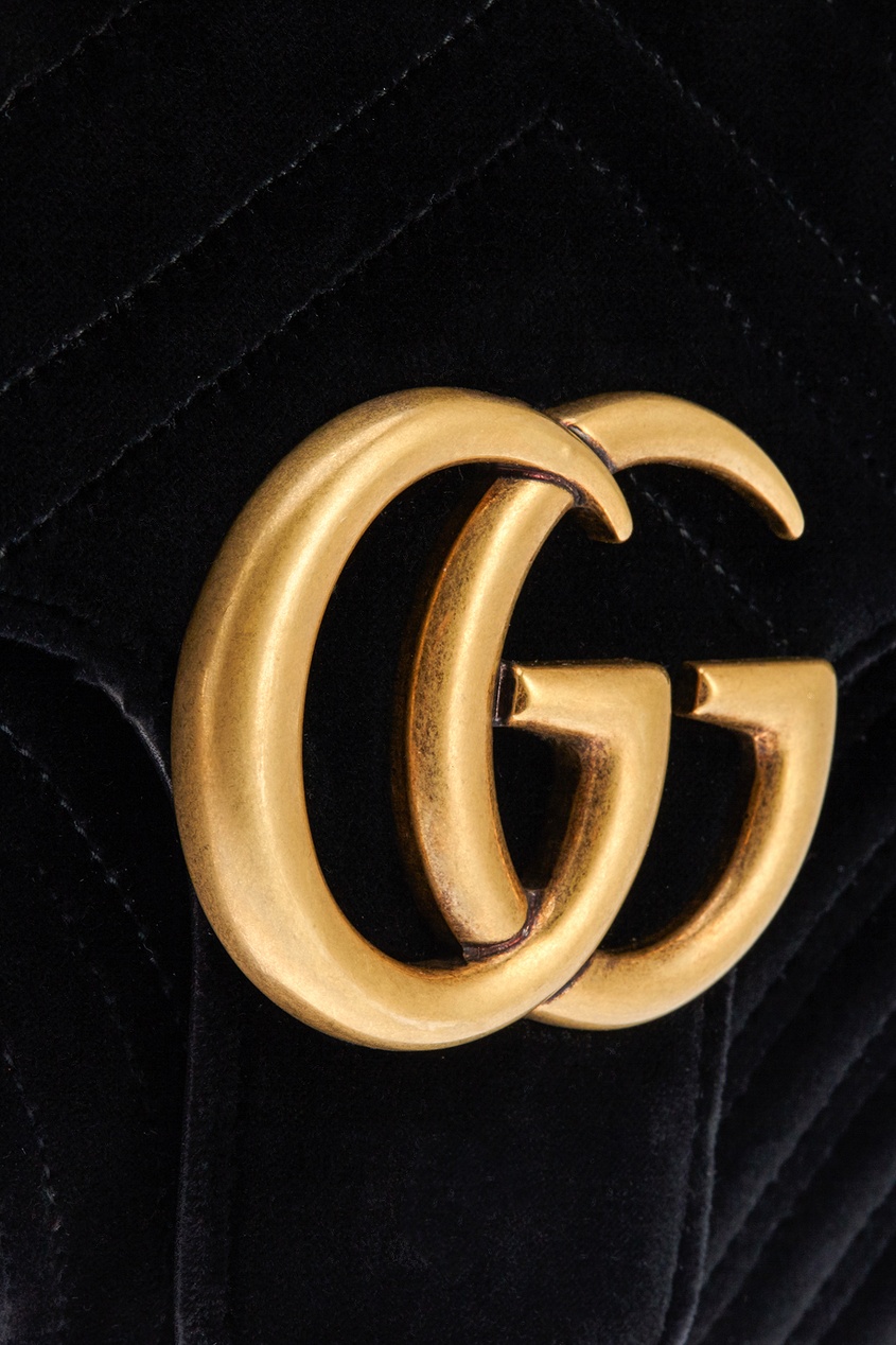 фото Бархатная сумка GG Marmont Gucci