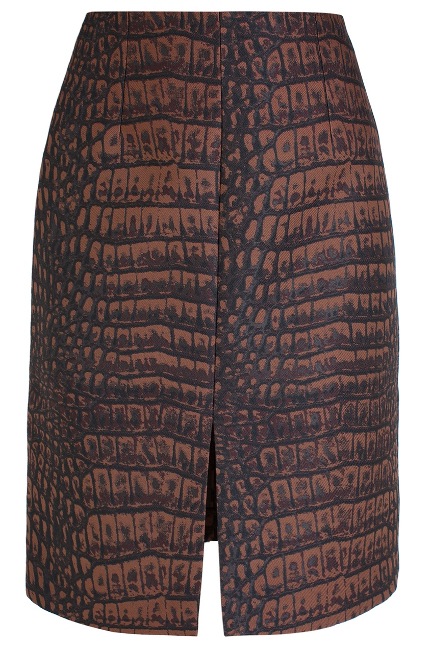 

Юбка из искусственного шелка, Коричневый, Юбка из искусственного шелка