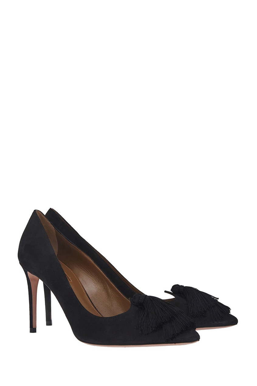 фото Замшевые туфли love tassel pump 85 aquazzura