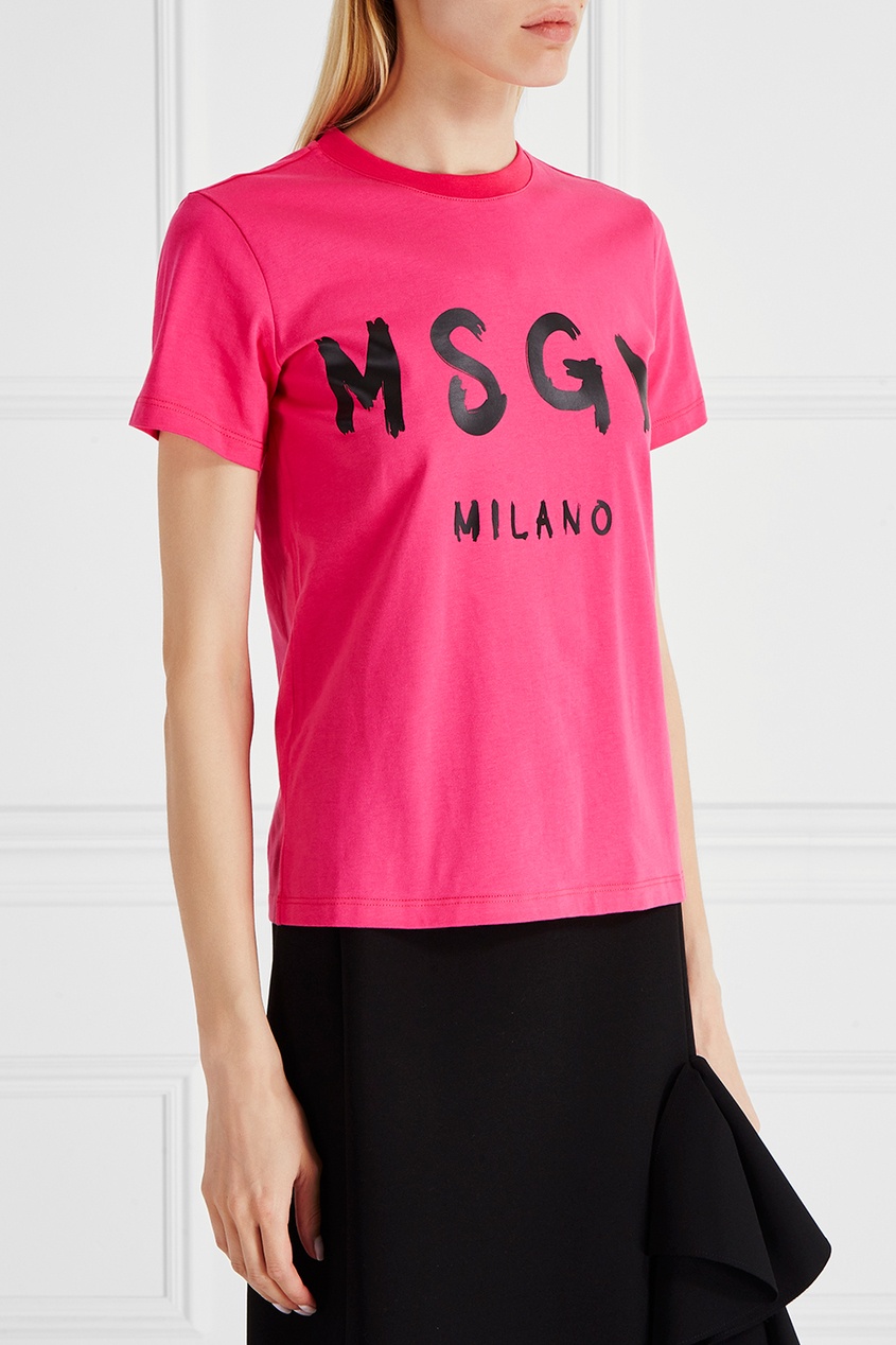 фото Хлопковая футболка msgm