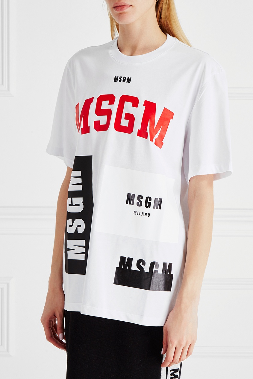 фото Хлопковая футболка msgm