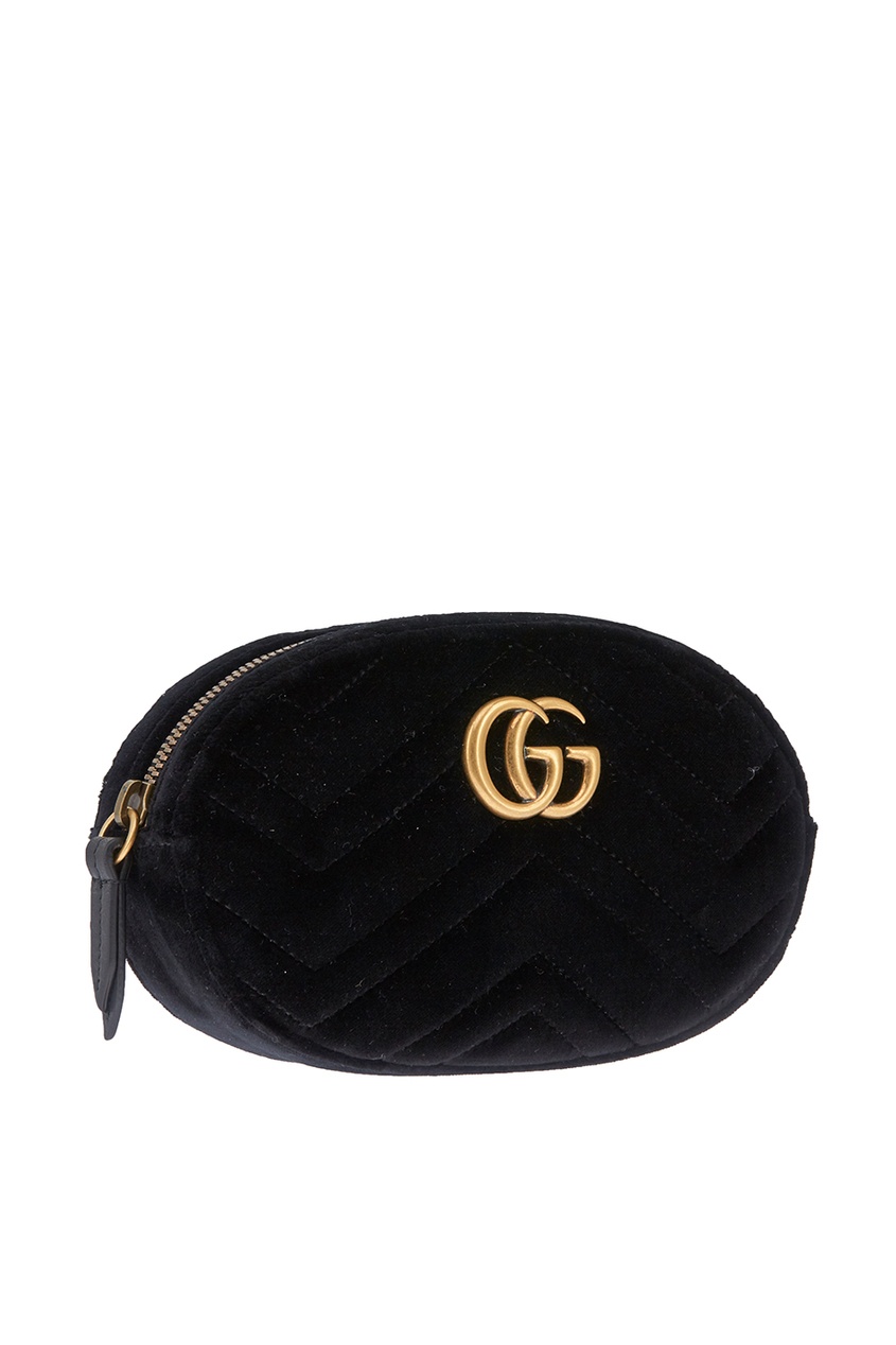 фото Бархатная сумка gg marmont gucci