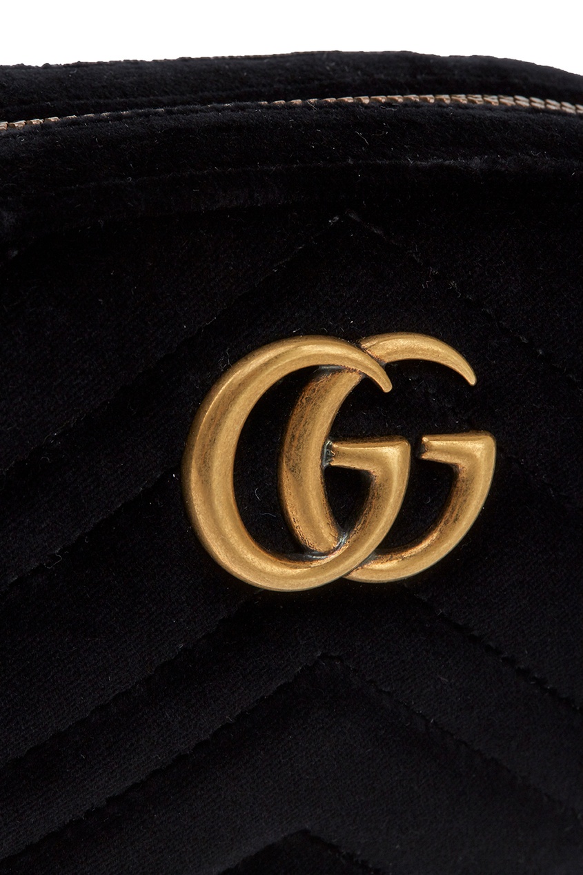 фото Бархатная сумка gg marmont gucci