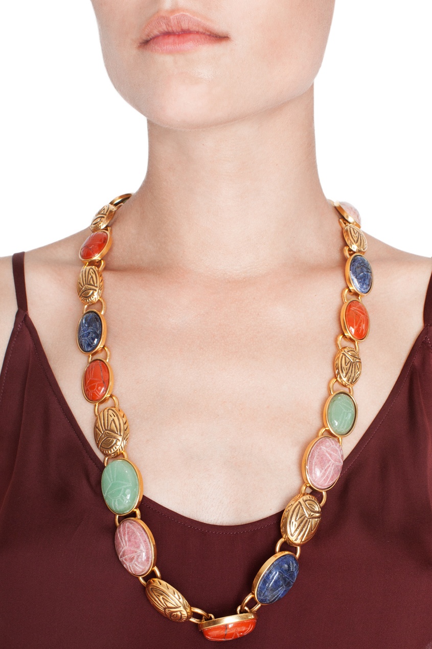 

Колье со скарабеями, Multicolor, Колье со скарабеями