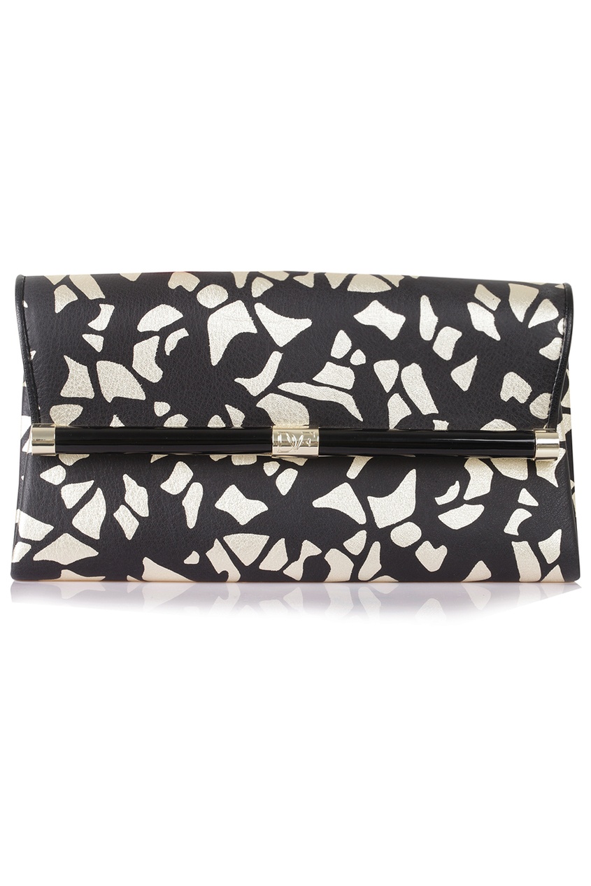 фото Кожаный клатч Envelope Clutch Leather Lace Diane von furstenberg