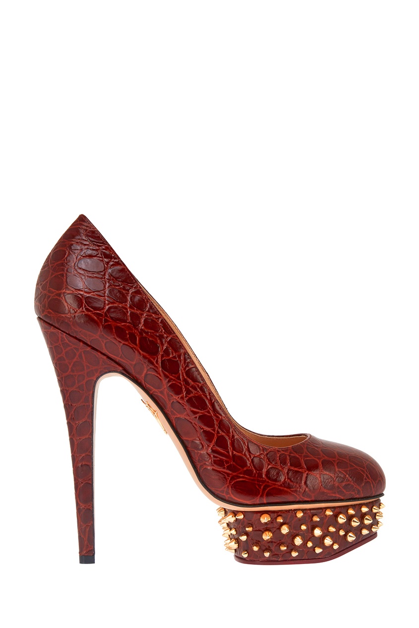 где купить Charlotte Olympia Кожаные туфли Dolly по лучшей цене