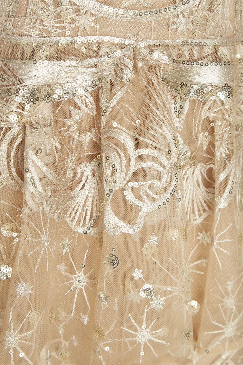 фото Платье с люреском и пайетками marchesa notte