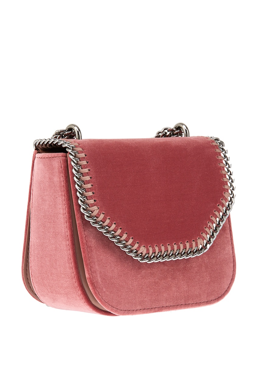 фото Бархатная сумка Falabella Box Stella mccartney