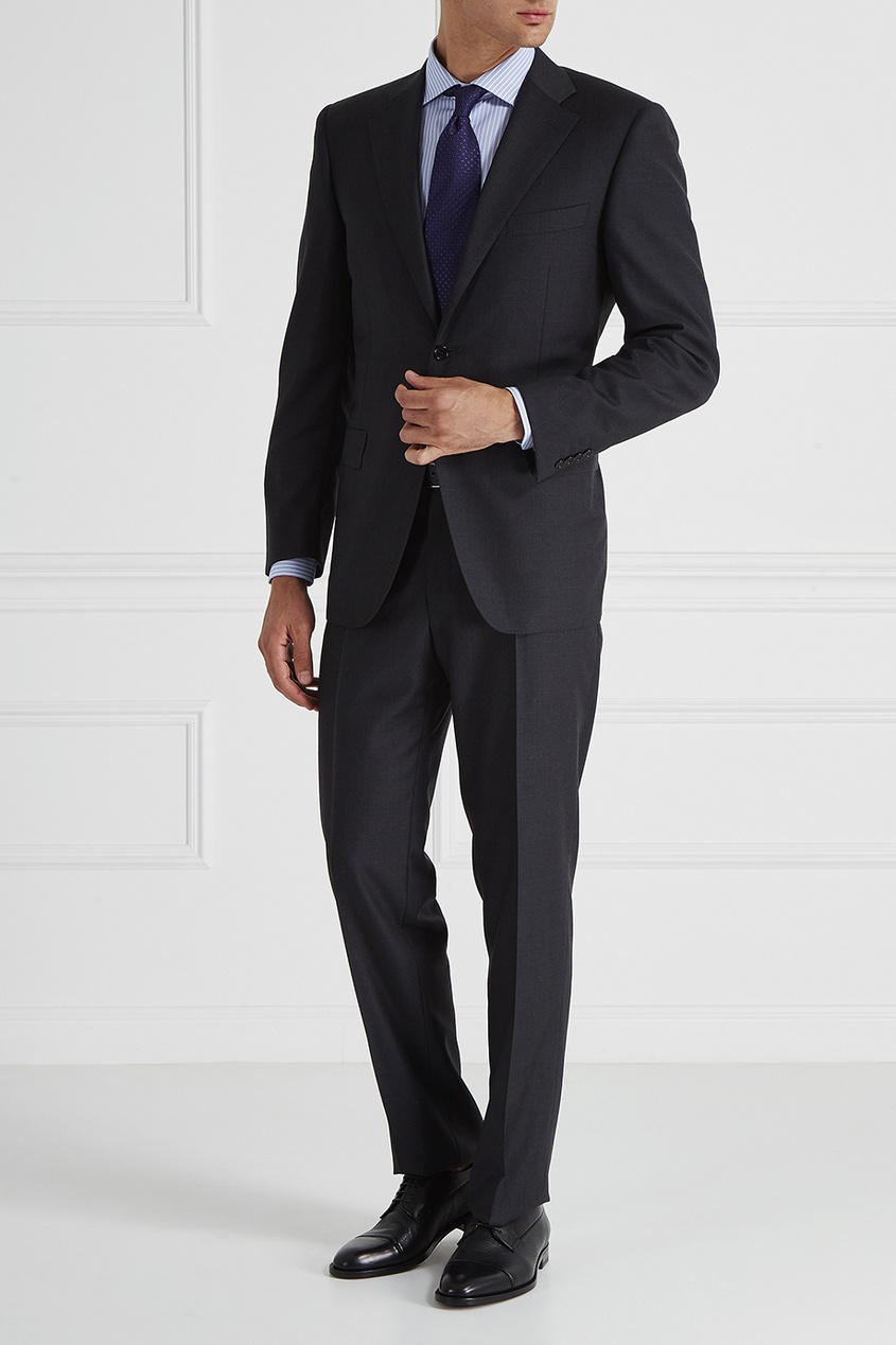 Canali Шерстяной костюм костюм canali костюм