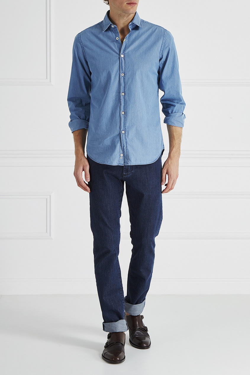 Canali Комбинированные джинсы Canali Комбинированные джинсы