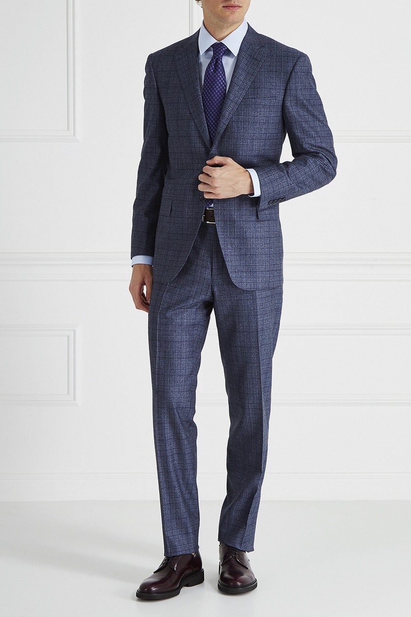 Canali Шерстяной костюм костюм canali костюм