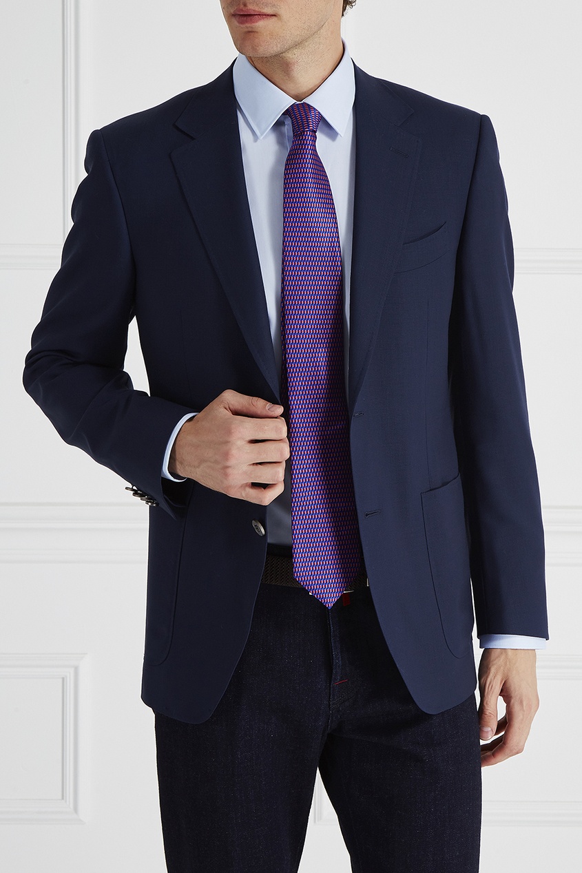Canali Галстук с цветным рисунком костюм canali костюм