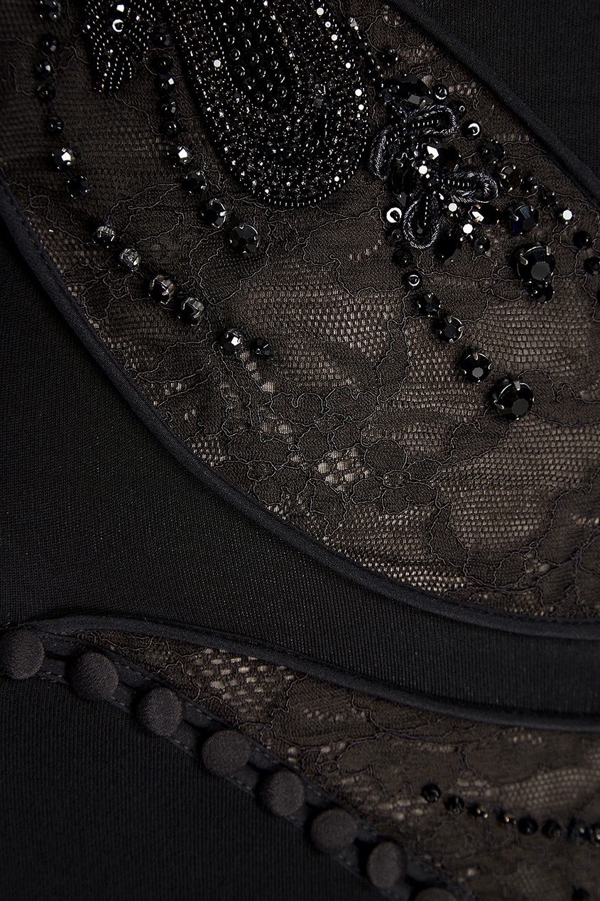 фото Платье с вышивкой бисером и кристаллами antonio berardi