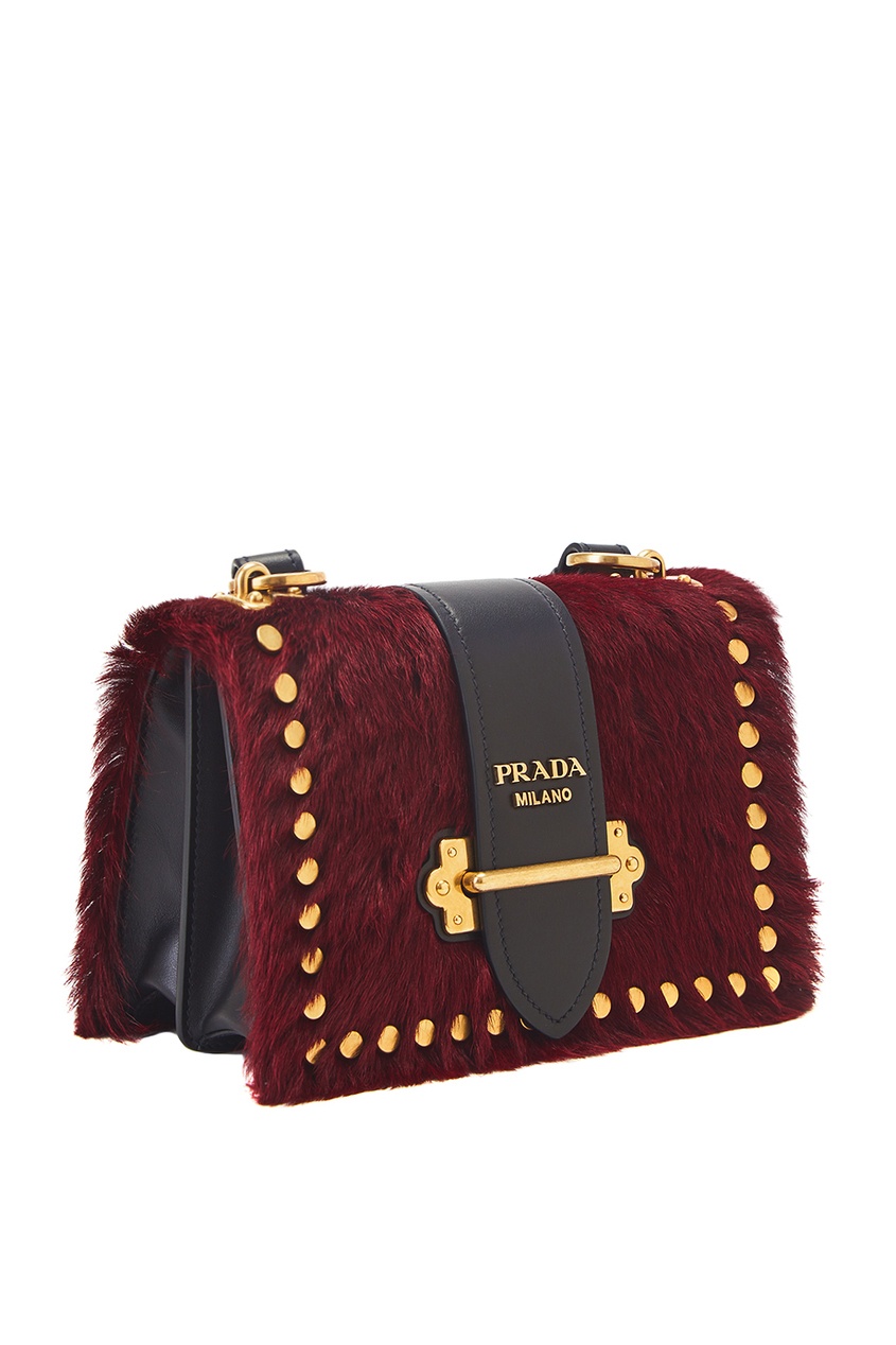 фото Меховая сумка cahier prada