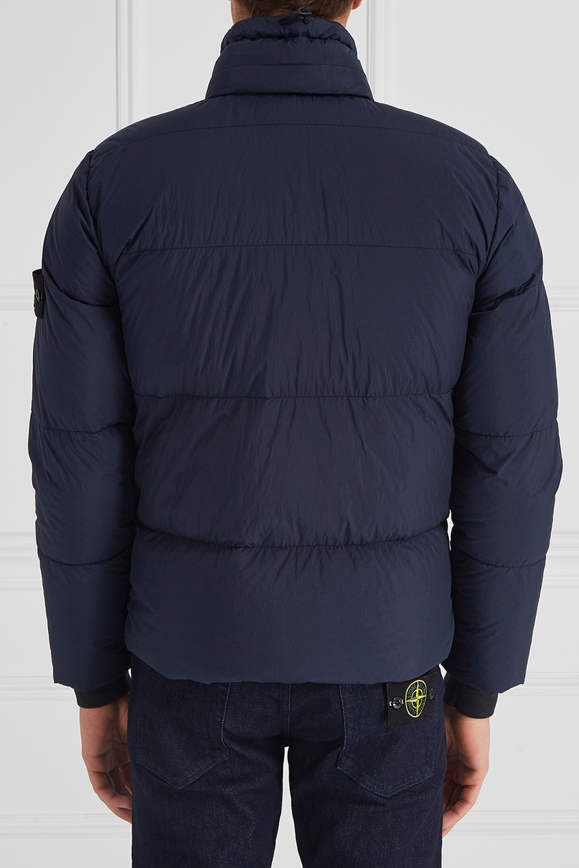 фото Однотонный пуховик stone island