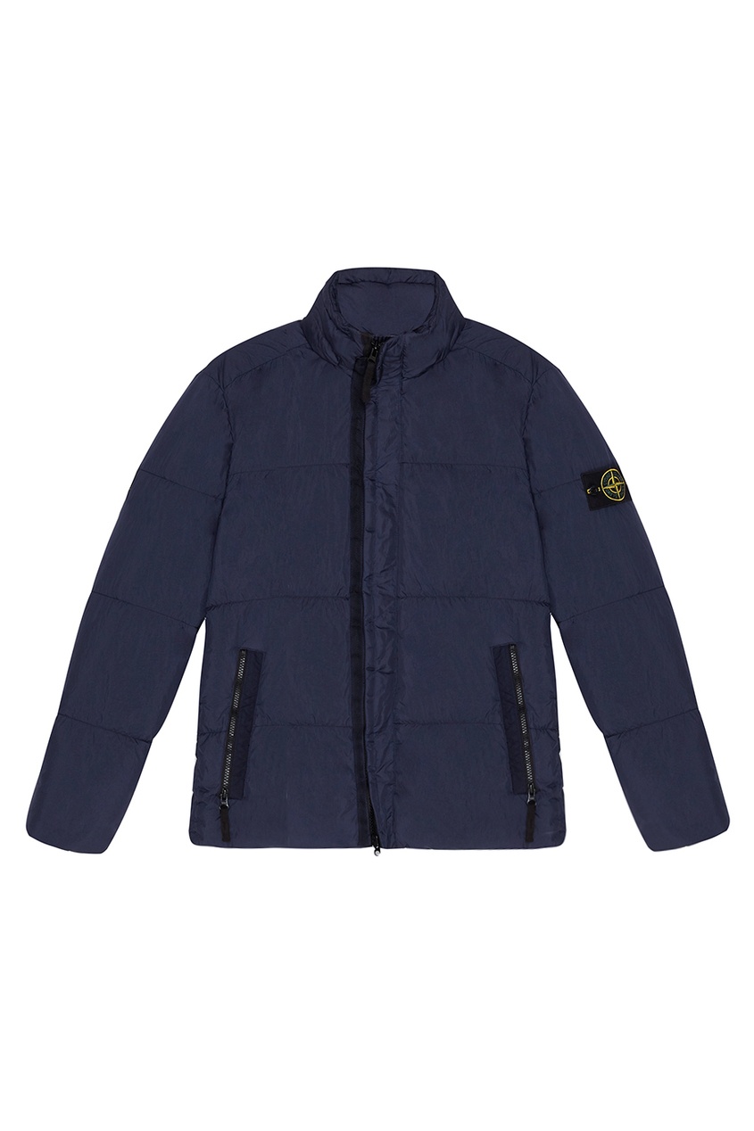 фото Однотонный пуховик stone island