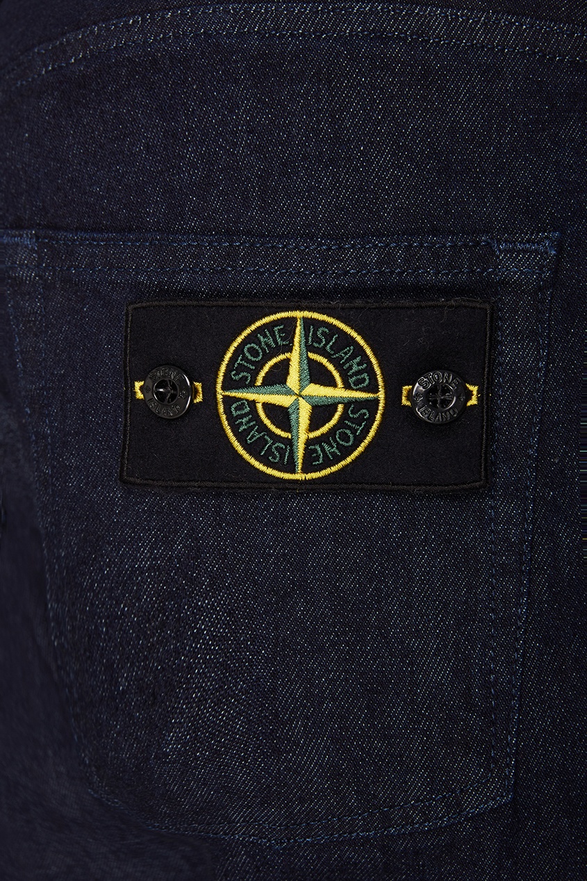 фото Однотонные джинсы stone island