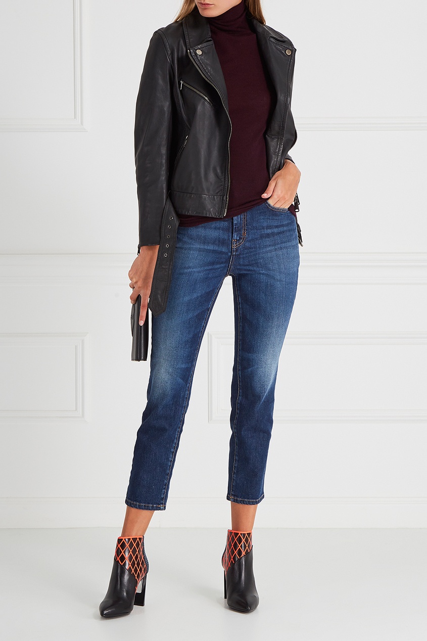 Контрастные ботильоны Zink Hi