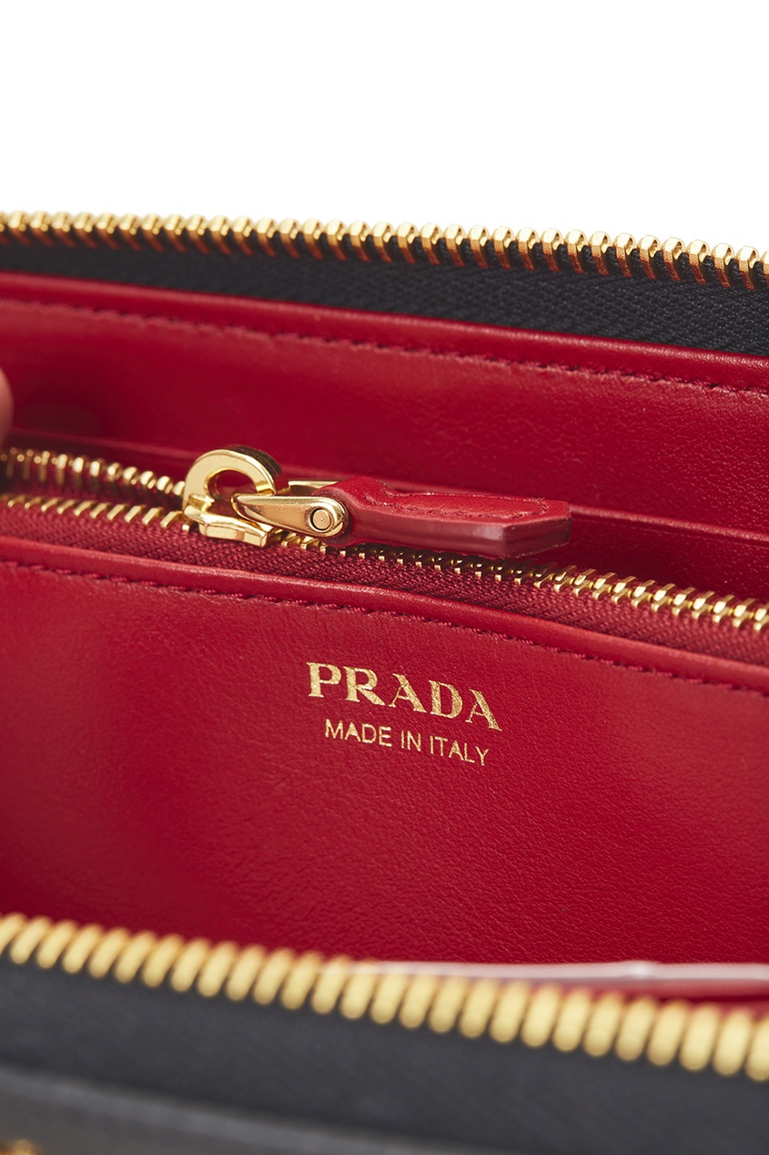 фото Кожаный кошелек prada