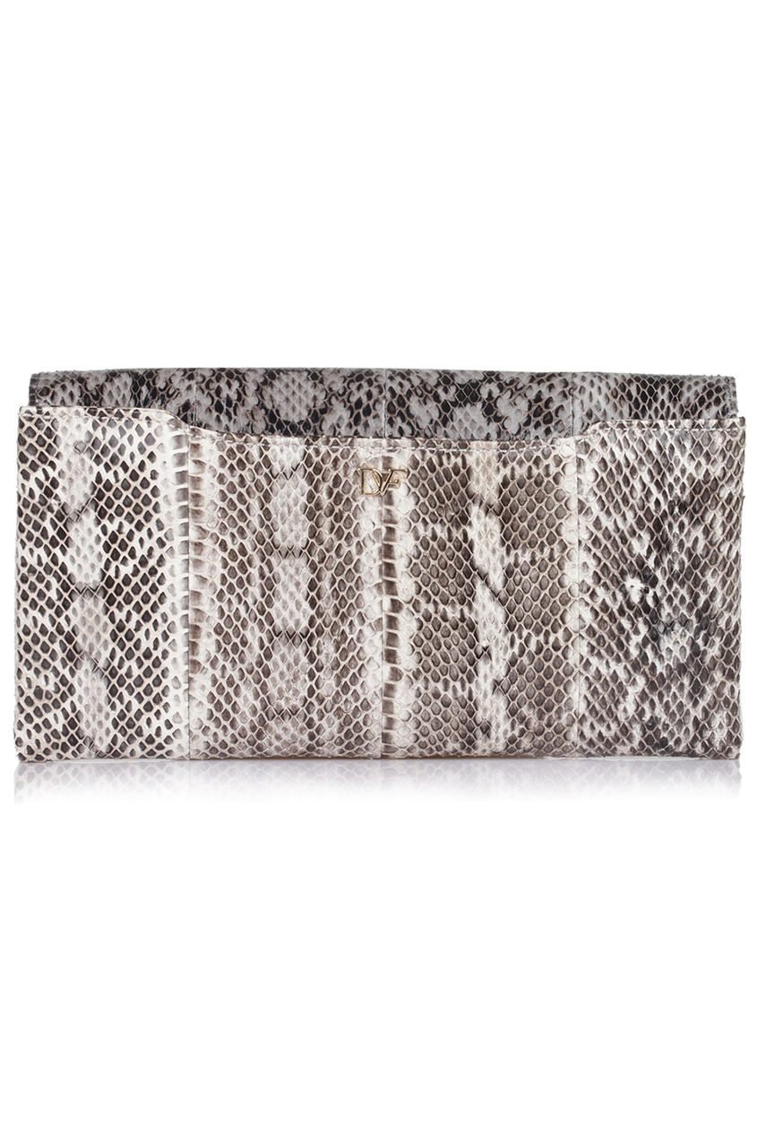 фото Клатч из кожи змеи Envelope Clutch Diane von furstenberg