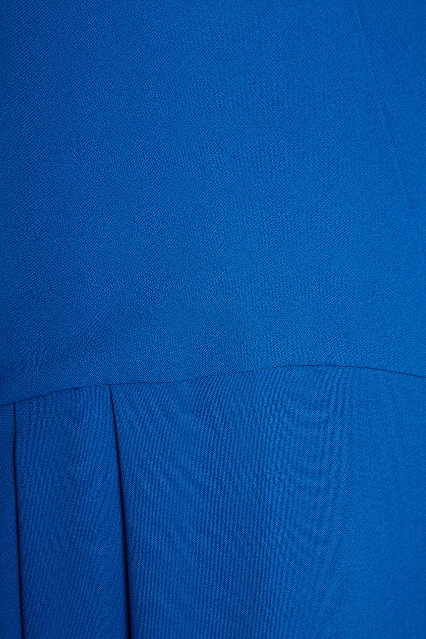 Платье-миди с драпированным подолом