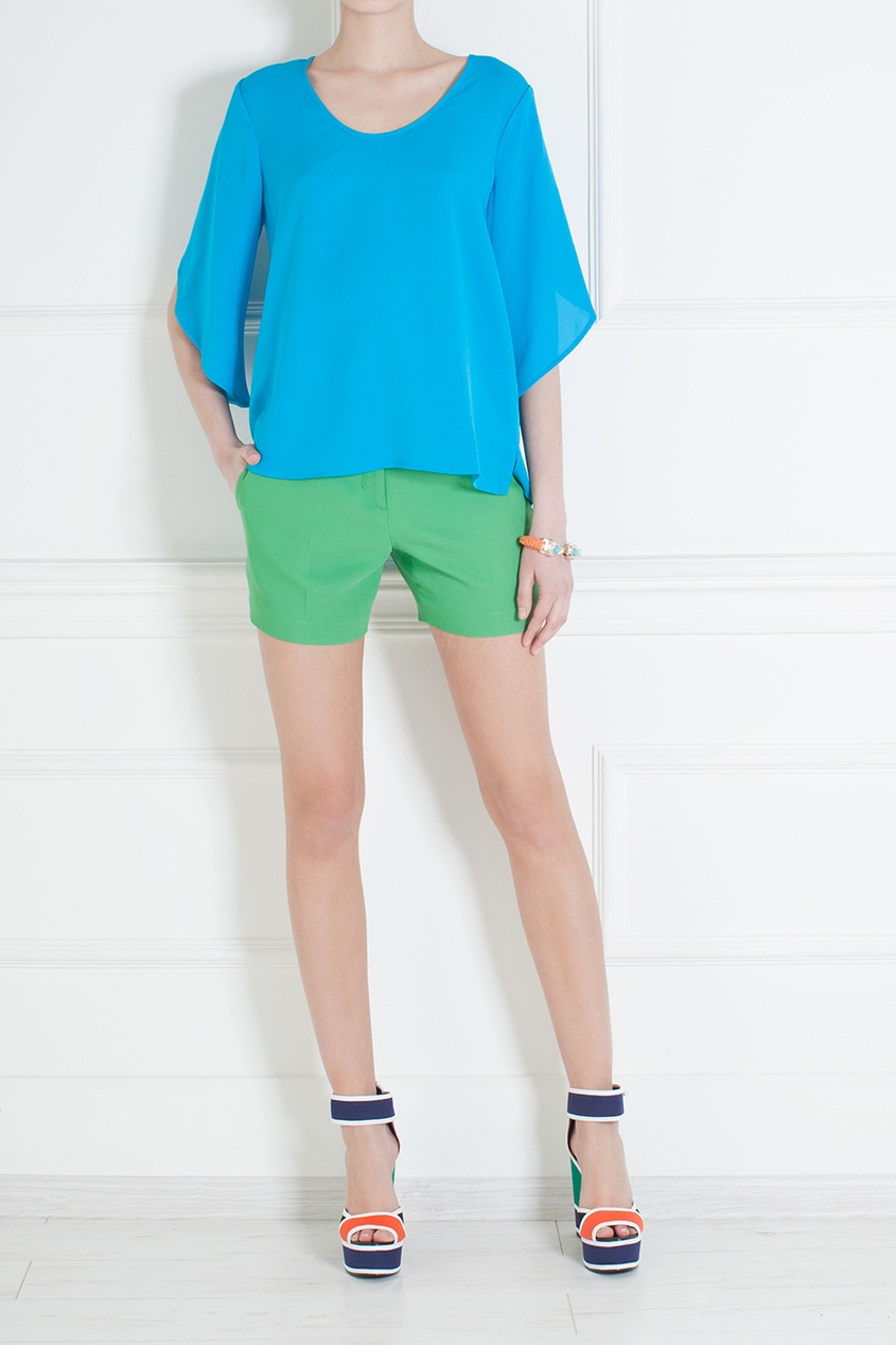 

Шелковый топ Nancy, Голубой, Шелковый топ Nancy