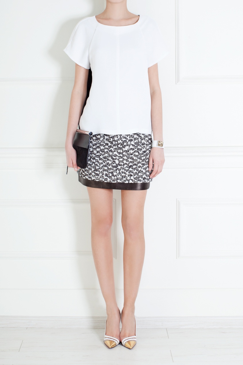 

Хлопковая юбка Elley Mini, Черно-белый, Хлопковая юбка Elley Mini