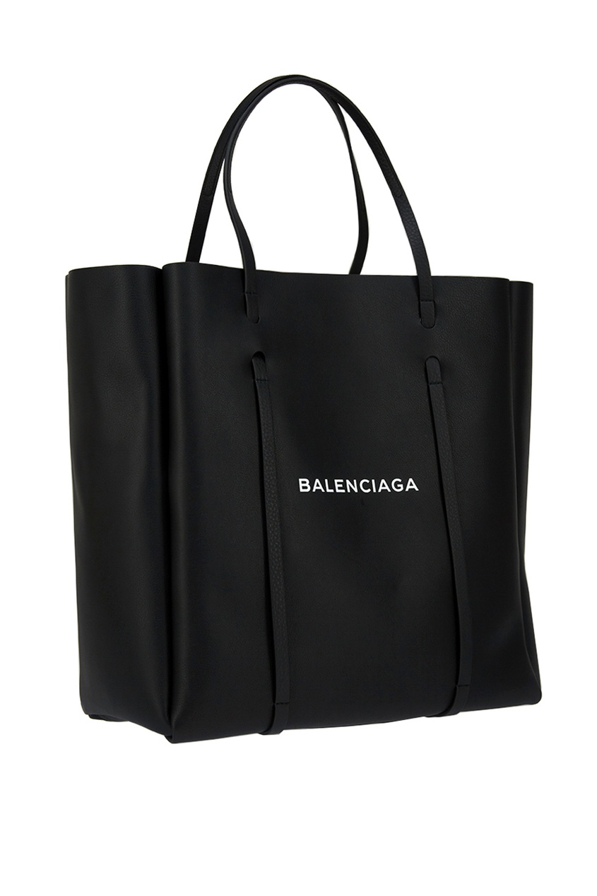 фото Черная сумка-тоут с логотипом everyday tote l balenciaga